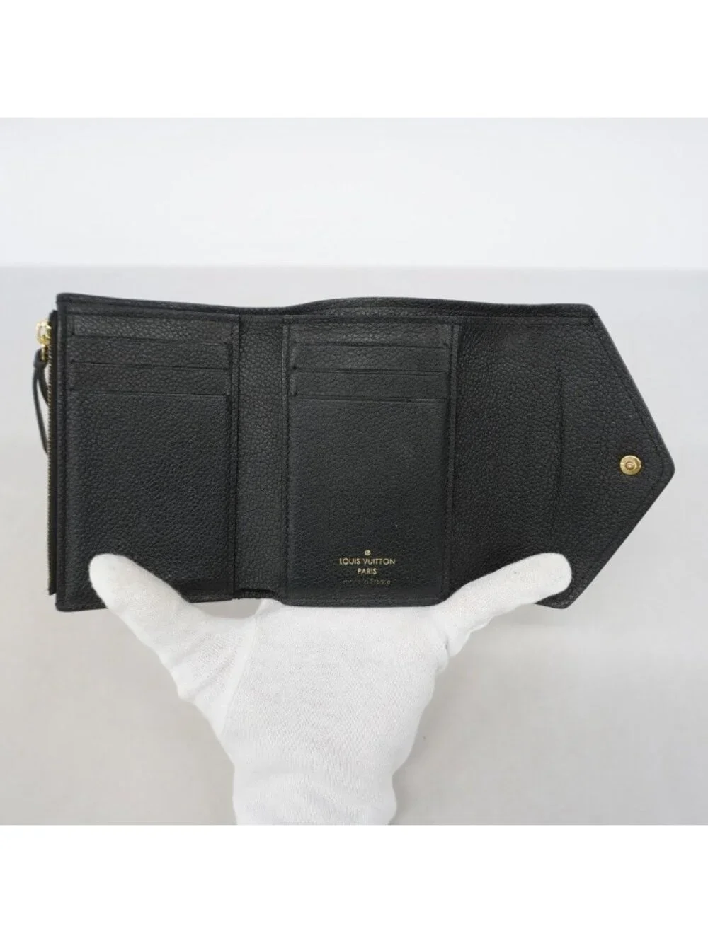 Louis Vuitton Trifold Wallet Monogram Empreinte Bicolor Portefeuille Victorine